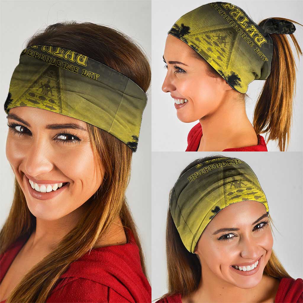 Palau Independence Day Neck Gaiter Palauan Tattoo Pattern LT05
