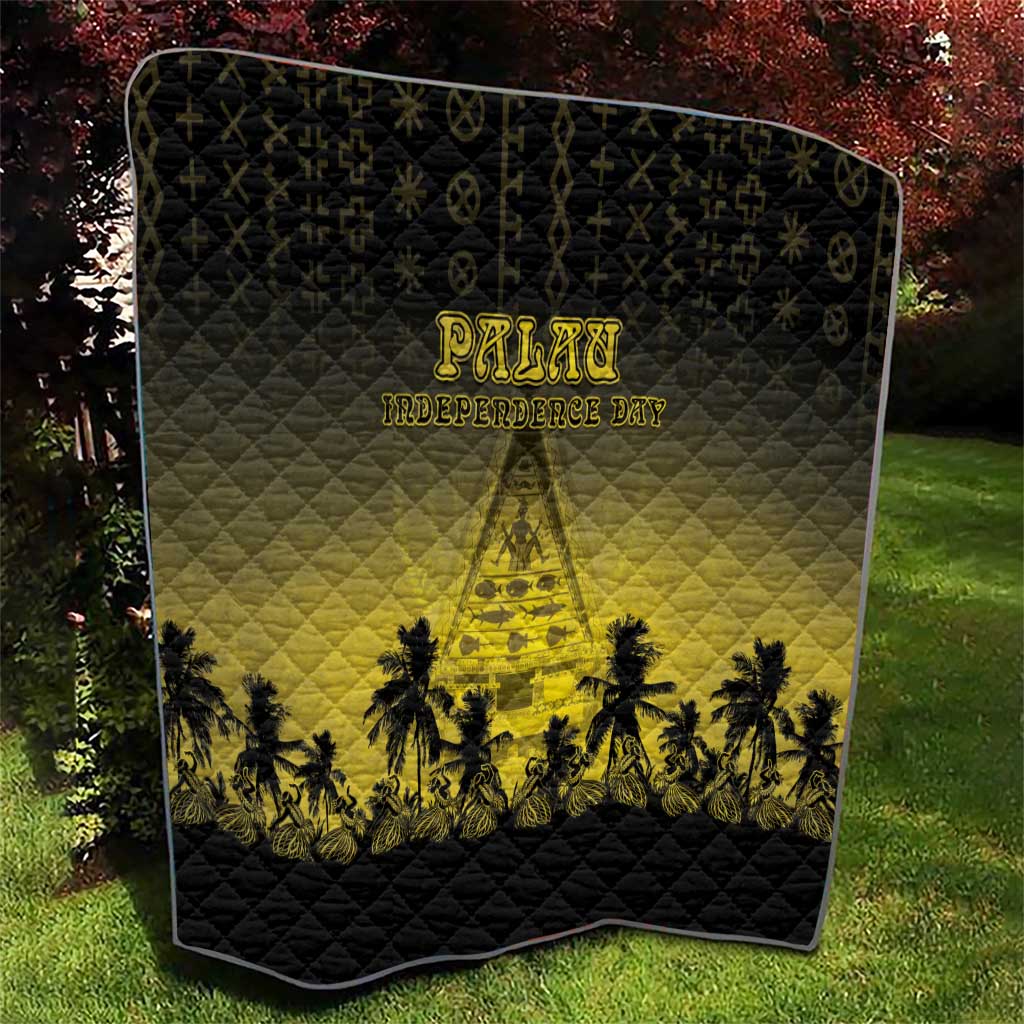 Palau Independence Day Quilt Palauan Tattoo Pattern - Polynesian Pride