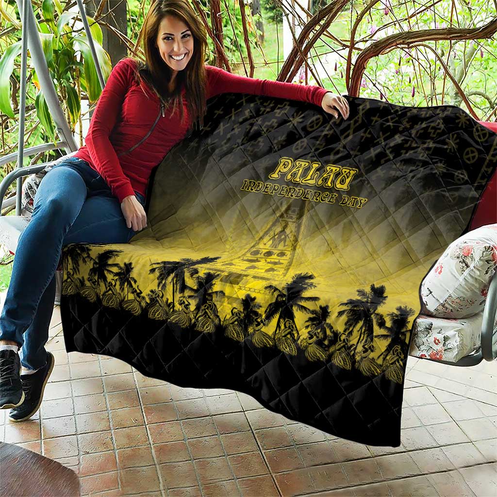 Palau Independence Day Quilt Palauan Tattoo Pattern - Polynesian Pride