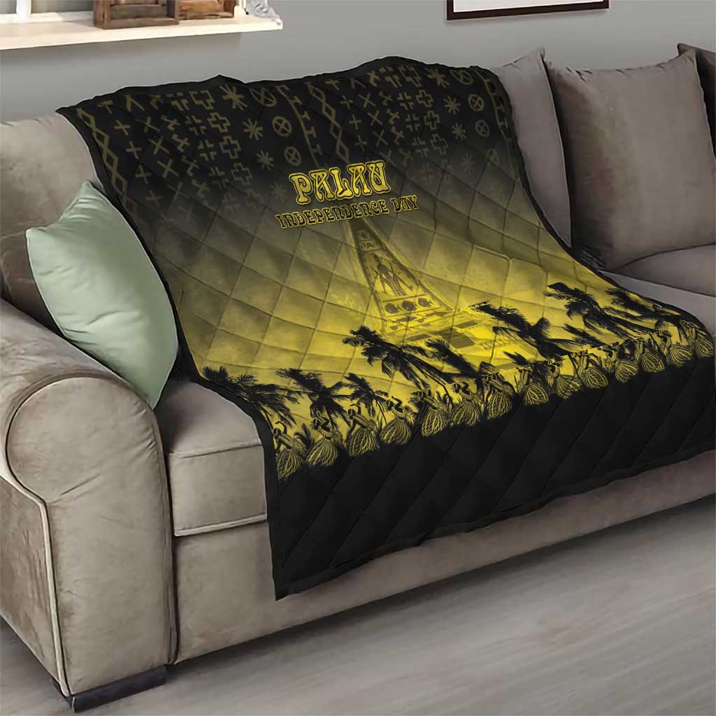 Palau Independence Day Quilt Palauan Tattoo Pattern - Polynesian Pride
