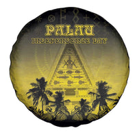 Palau Independence Day Spare Tire Cover Palauan Tattoo Pattern - Polynesian Pride