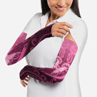 Aotearoa Breast Cancer Arm Sleeves Maori Tribal Pattern