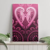 Aotearoa Breast Cancer Canvas Wall Art Maori Tribal Pattern