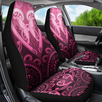 Aotearoa Breast Cancer Car Seat Cover Maori Tribal Pattern