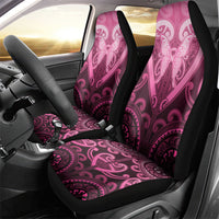 Aotearoa Breast Cancer Car Seat Cover Maori Tribal Pattern