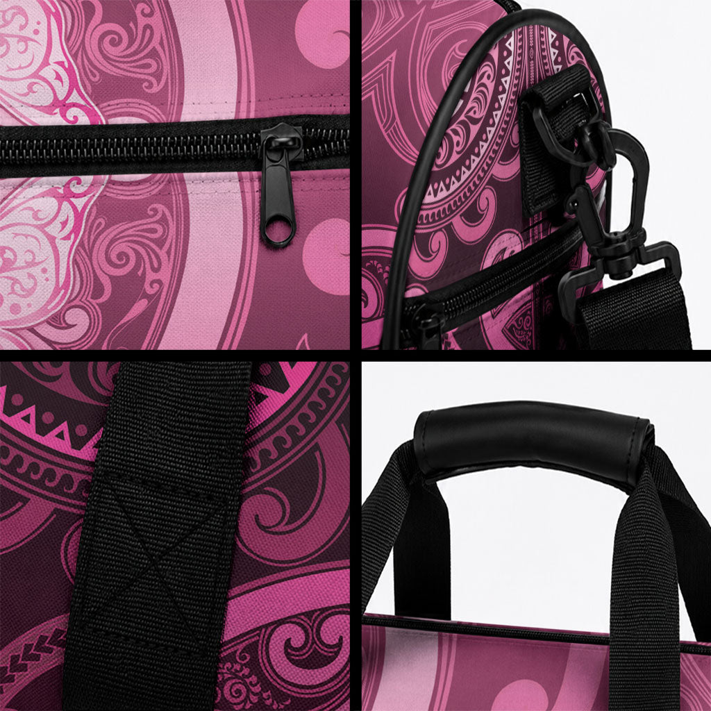 Aotearoa Breast Cancer Duffle Bag Maori Tribal Pattern