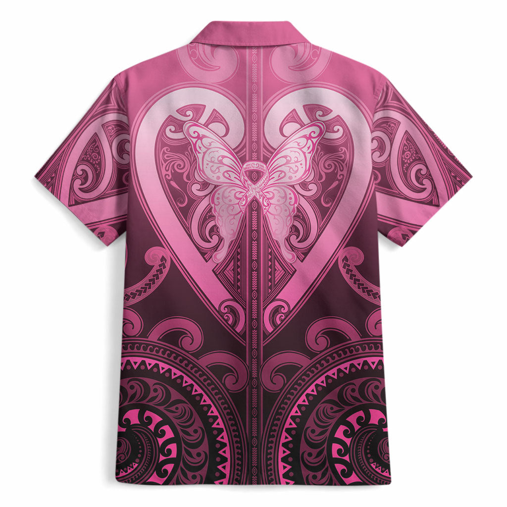 Aotearoa Breast Cancer Hawaiian Shirt Maori Tribal Pattern