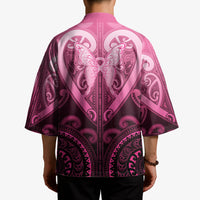 Aotearoa Breast Cancer Kimono Maori Tribal Pattern