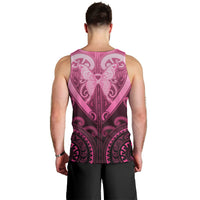 Aotearoa Breast Cancer Men Tank Top Maori Tribal Pattern