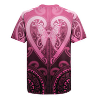 Aotearoa Breast Cancer Rugby Jersey Maori Tribal Pattern