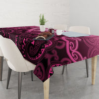 Aotearoa Breast Cancer Tablecloth Maori Tribal Pattern