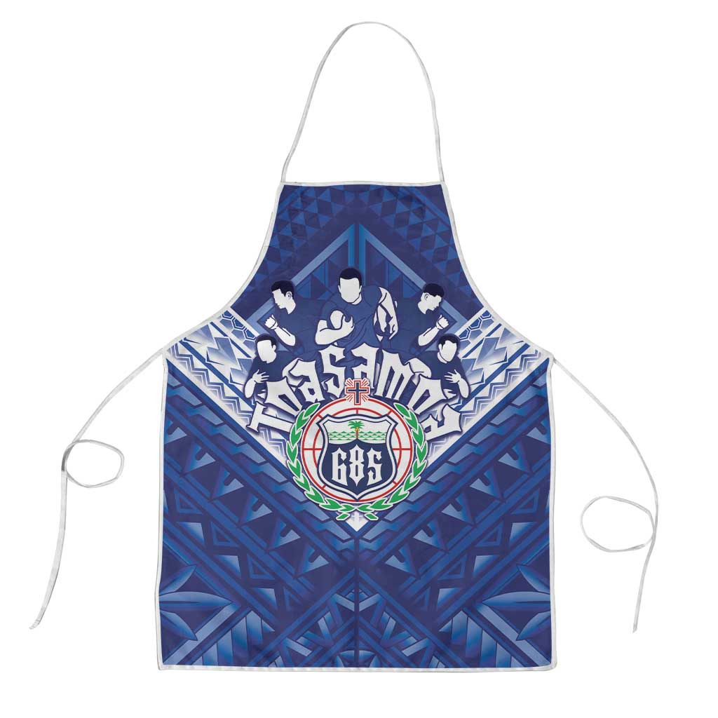 Toa Samoa Rugby Apron Samoan Pride With Tribal Pattern - Polynesian Pride