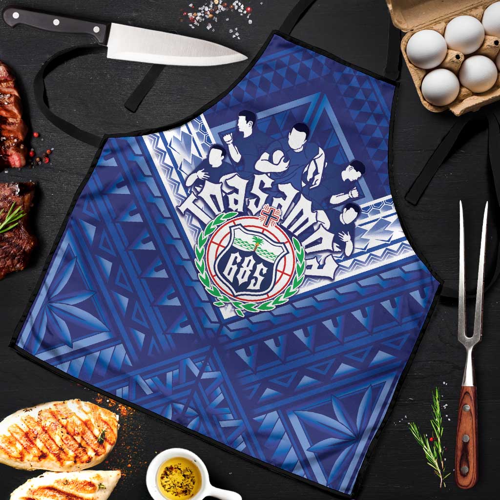 Toa Samoa Rugby Apron Samoan Pride With Tribal Pattern - Polynesian Pride