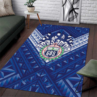 Toa Samoa Rugby Area Rug Samoan Pride With Tribal Pattern - Polynesian Pride