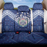 Toa Samoa Rugby Back Car Seat Cover Samoan Pride With Tribal Pattern - Polynesian Pride