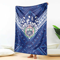 Toa Samoa Rugby Blanket Samoan Pride With Tribal Pattern - Polynesian Pride