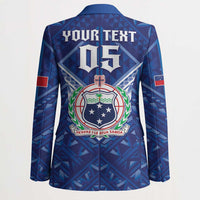 Toa Samoa Rugby Custom Blazer Samoan Pride With Tribal Pattern - Polynesian Pride