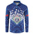 Toa Samoa Rugby Custom Button Sweatshirt Samoan Pride With Tribal Pattern - Polynesian Pride