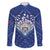 Toa Samoa Rugby Custom Family Matching Long Sleeve Bodycon Dress and Hawaiian Shirt Samoan Pride With Tribal Pattern - Polynesian Pride