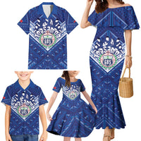 Toa Samoa Rugby Custom Family Matching Mermaid Dress and Hawaiian Shirt Samoan Pride With Tribal Pattern - Polynesian Pride