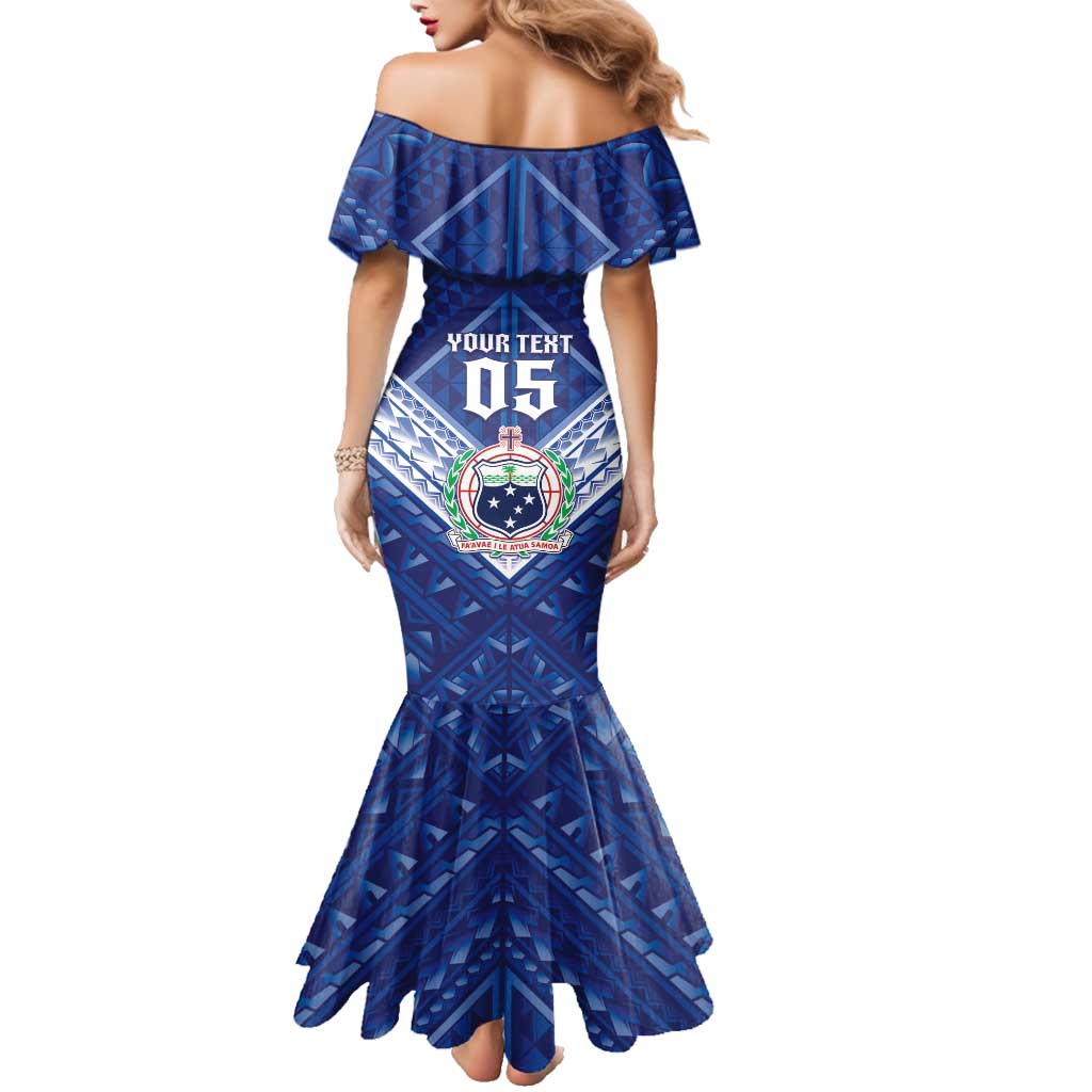 Toa Samoa Rugby Custom Family Matching Mermaid Dress and Hawaiian Shirt Samoan Pride With Tribal Pattern - Polynesian Pride