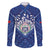 Toa Samoa Rugby Custom Family Matching Off The Shoulder Long Sleeve Dress and Hawaiian Shirt Samoan Pride With Tribal Pattern - Polynesian Pride