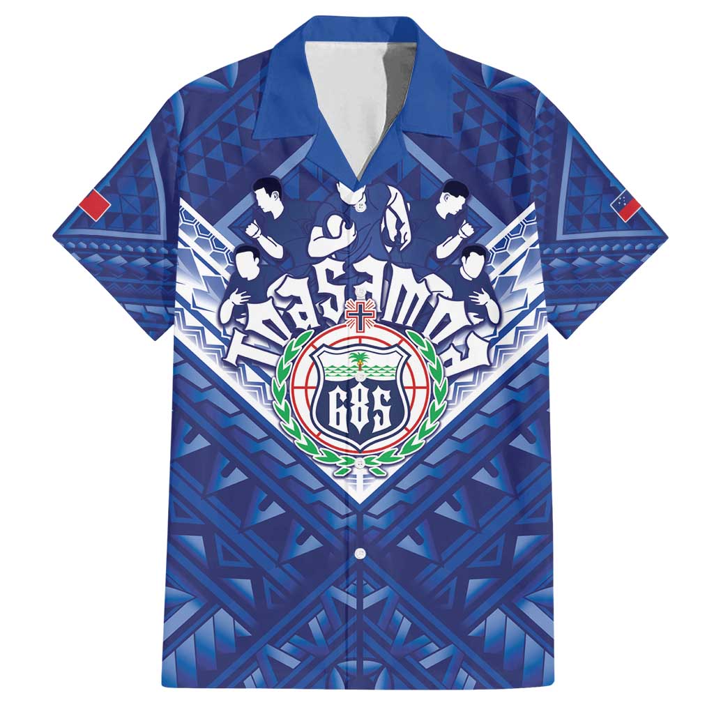 Toa Samoa Rugby Custom Family Matching Summer Maxi Dress and Hawaiian Shirt Samoan Pride With Tribal Pattern - Polynesian Pride