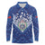 Toa Samoa Rugby Custom Long Sleeve Polo Shirt Samoan Pride With Tribal Pattern - Polynesian Pride