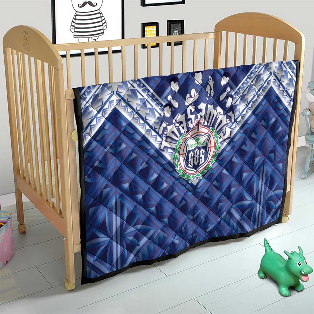 Toa Samoa Rugby Quilt Samoan Pride With Tribal Pattern - Polynesian Pride