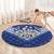 Toa Samoa Rugby Round Carpet Samoan Pride With Tribal Pattern - Polynesian Pride
