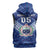 Toa Samoa Rugby Custom Sleeveless Zip Hoodie Samoan Pride With Tribal Pattern - Polynesian Pride