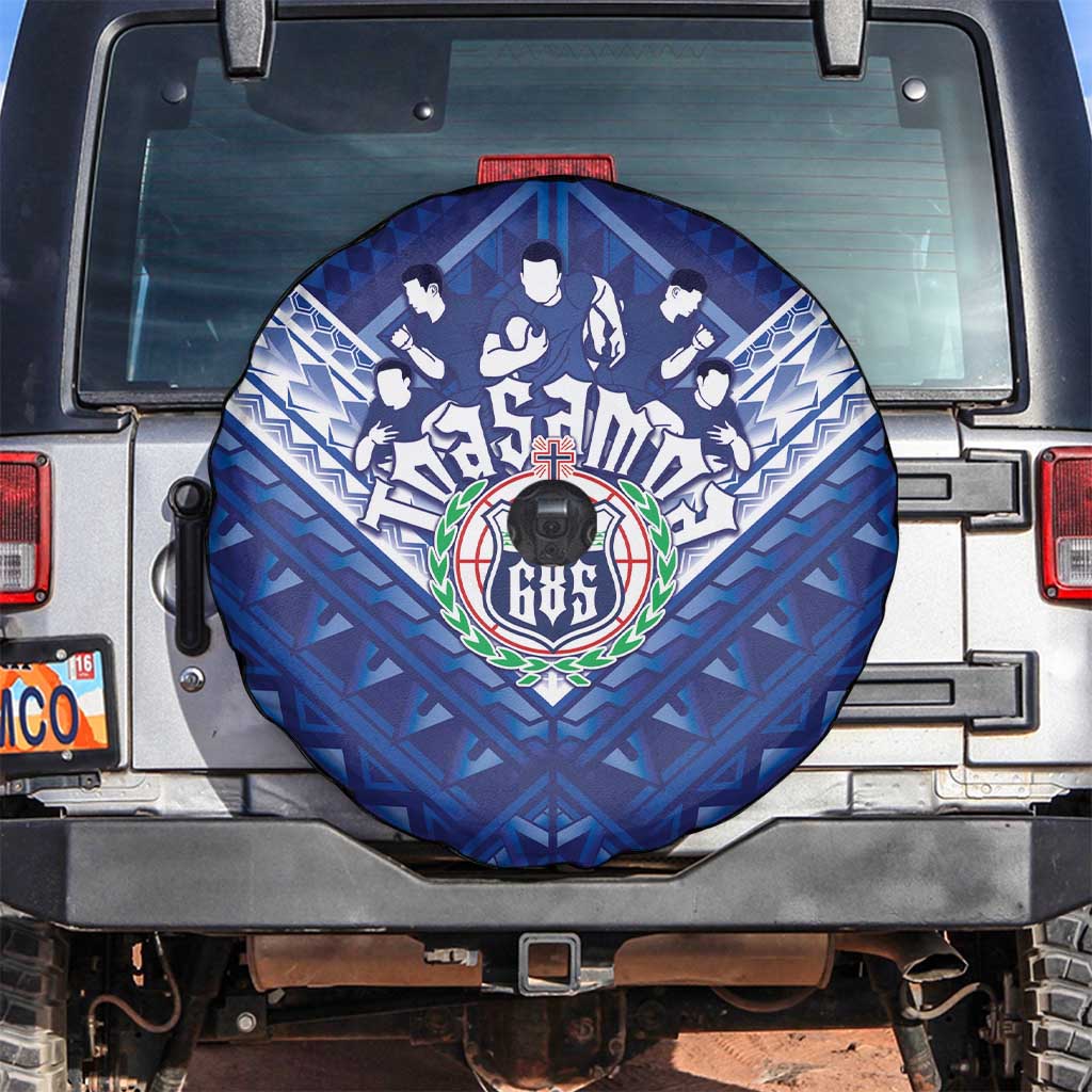 Toa Samoa Rugby Spare Tire Cover Samoan Pride With Tribal Pattern - Polynesian Pride
