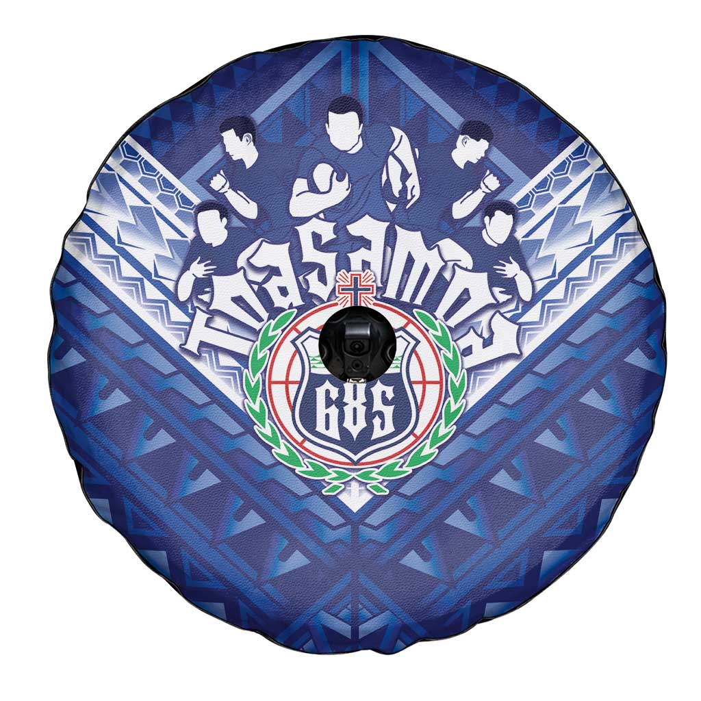 Toa Samoa Rugby Spare Tire Cover Samoan Pride With Tribal Pattern - Polynesian Pride