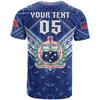 Toa Samoa Rugby Custom T Shirt Samoan Pride With Tribal Pattern - Polynesian Pride