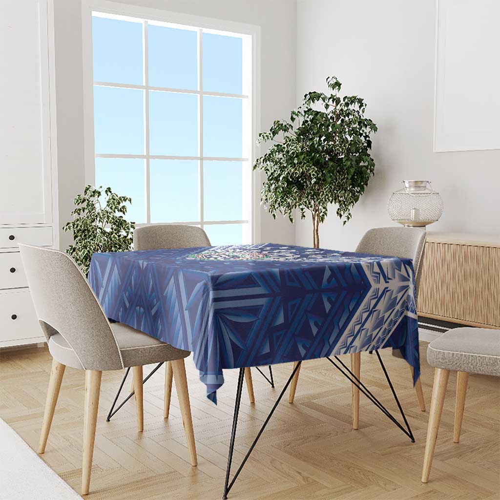 Toa Samoa Rugby Tablecloth Samoan Pride With Tribal Pattern - Polynesian Pride