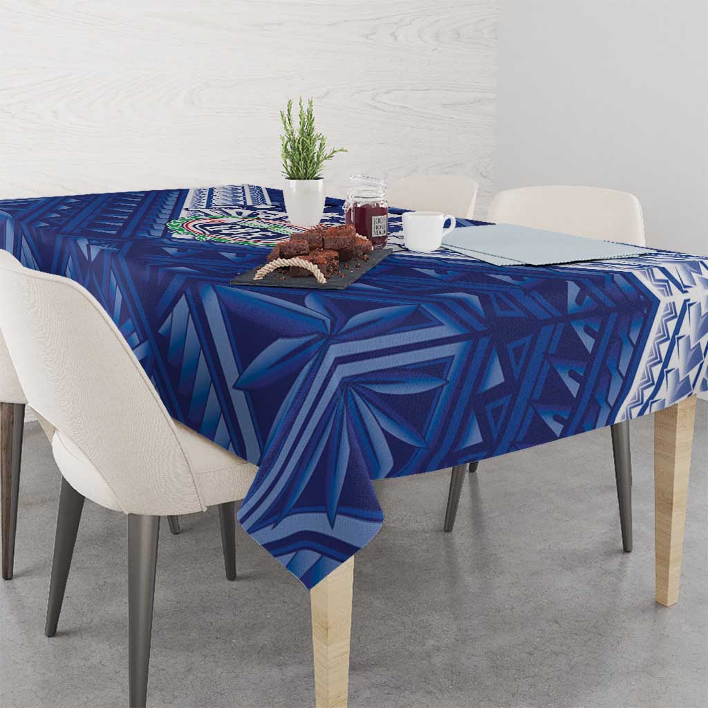 Toa Samoa Rugby Tablecloth Samoan Pride With Tribal Pattern - Polynesian Pride
