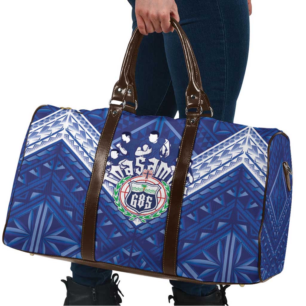Toa Samoa Rugby Travel Bag Samoan Pride With Tribal Pattern - Polynesian Pride
