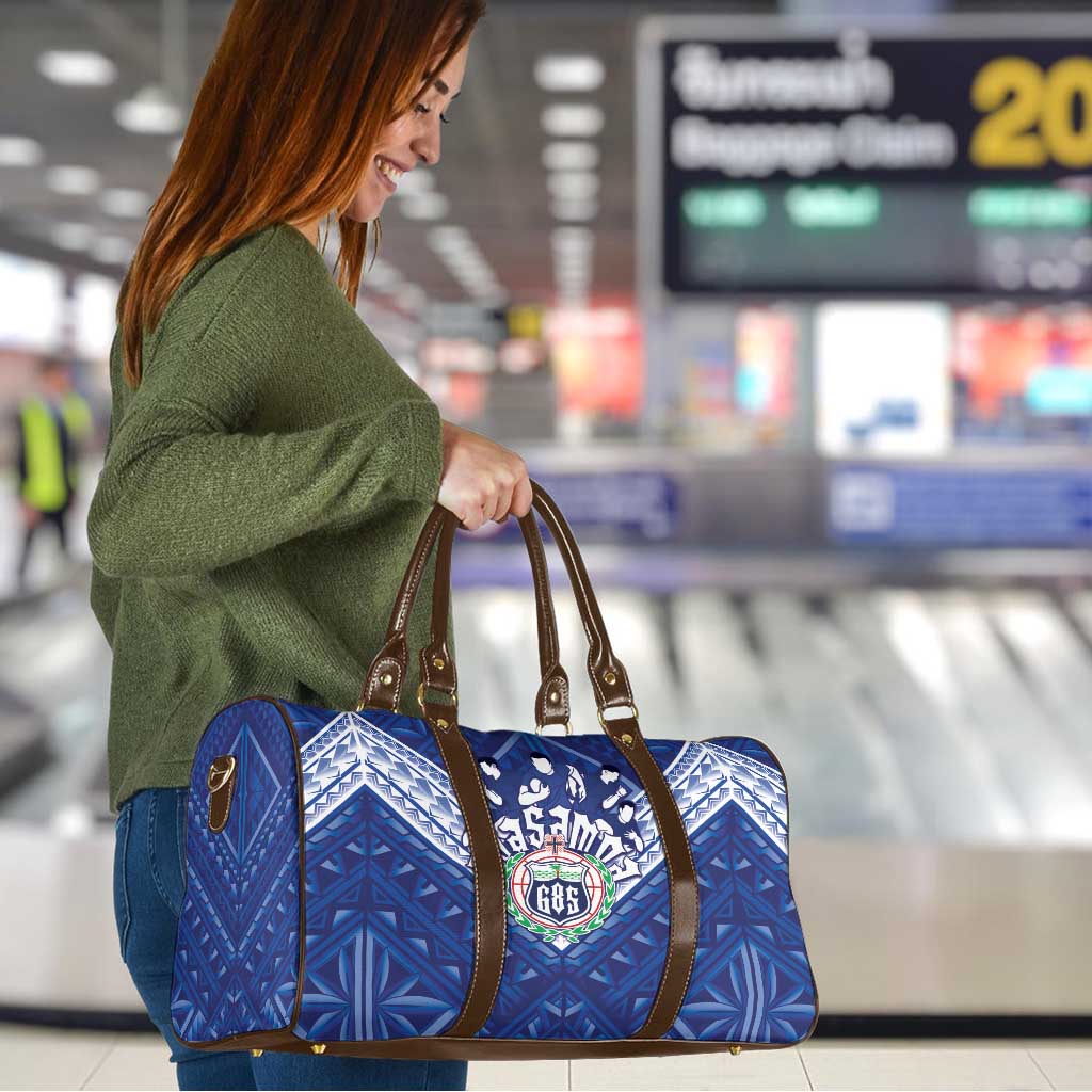 Toa Samoa Rugby Travel Bag Samoan Pride With Tribal Pattern - Polynesian Pride