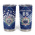 Toa Samoa Rugby Custom Tumbler Cup Samoan Pride With Tribal Pattern - Polynesian Pride