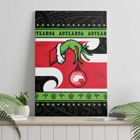 New Zealand Funny Christmas Canvas Wall Art Maori Tiki