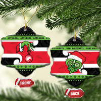 New Zealand Funny Christmas Ceramic Ornament Maori Tiki