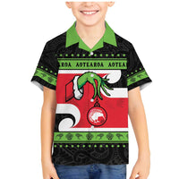 New Zealand Funny Christmas Family Matching Mermaid Dress and Hawaiian Shirt Maori Tiki