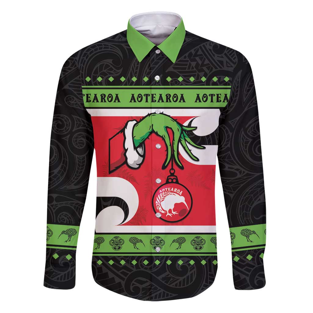 New Zealand Funny Christmas Family Matching Puletasi and Hawaiian Shirt Maori Tiki