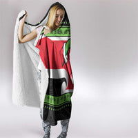 New Zealand Funny Christmas Hooded Blanket Maori Tiki