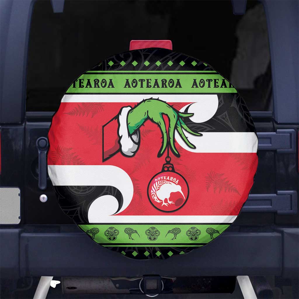 New Zealand Funny Christmas Spare Tire Cover Maori Tiki