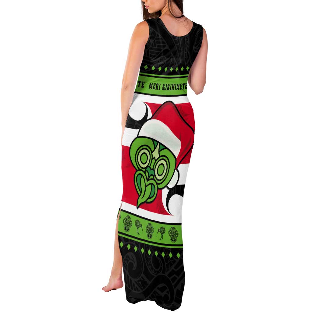 New Zealand Funny Christmas Tank Maxi Dress Maori Tiki