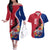 Guam Martin Luther King Jr Day Couples Matching Off The Shoulder Long Sleeve Dress and Hawaiian Shirt LT05 Red - Polynesian Pride