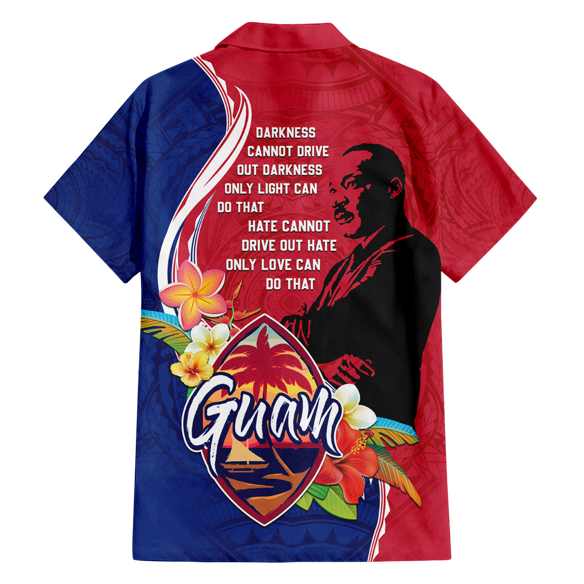 Guam Martin Luther King Jr Day Family Matching Tank Maxi Dress and Hawaiian Shirt LT05 - Polynesian Pride