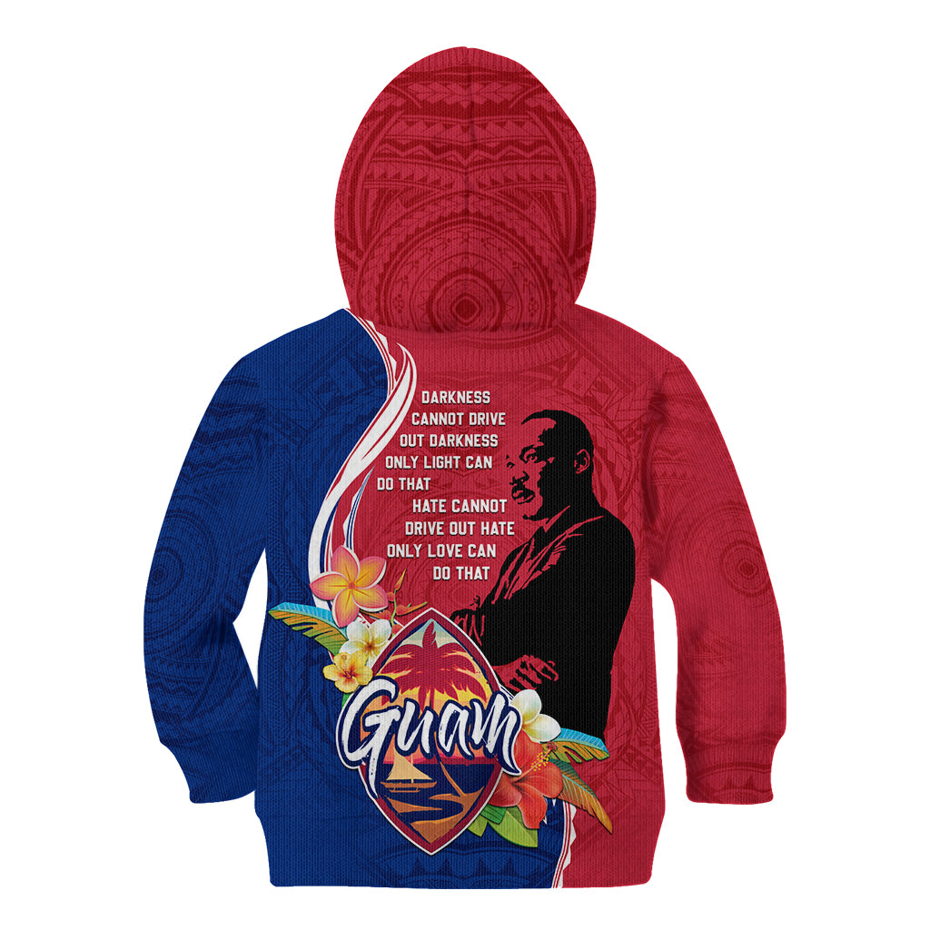 Guam Martin Luther King Jr Day Kid Hoodie LT05 - Polynesian Pride