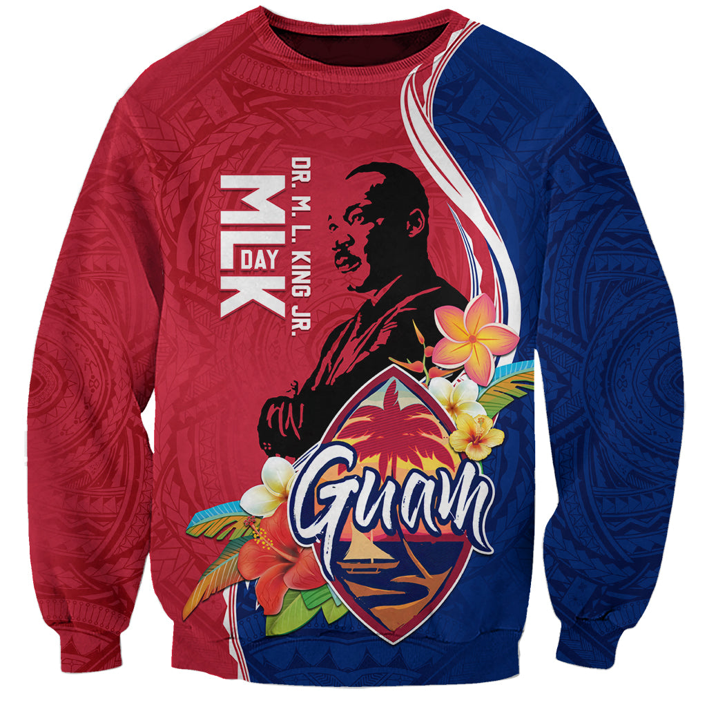 Guam Martin Luther King Jr Day Sweatshirt LT05 Unisex Red - Polynesian Pride